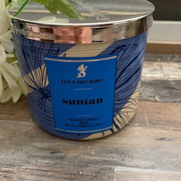 NEW BBW SUNTAN 3 WICK CANDLE